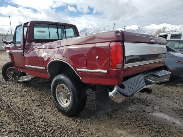 2FTHF26G9NCB08571 - 1992 FORD F250 RED photo 2