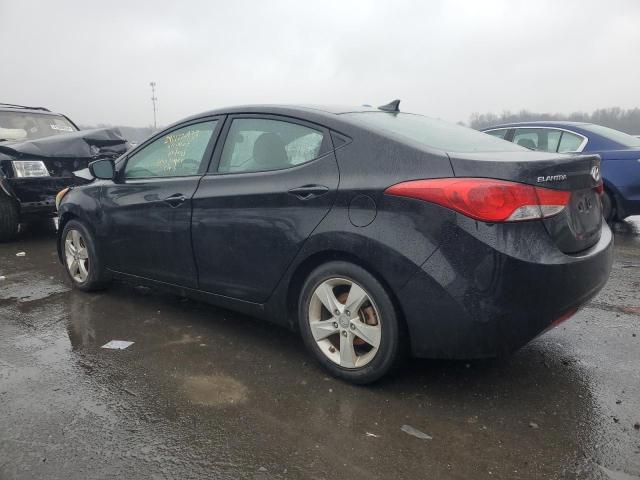 KMHDH4AE7CU288930 - 2012 HYUNDAI ELANTRA GLS BLACK photo 2