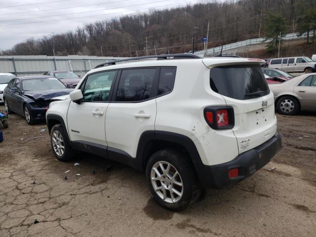 ZACNJBBB3KPK81430 - 2019 JEEP RENEGADE LATITUDE WHITE photo 2