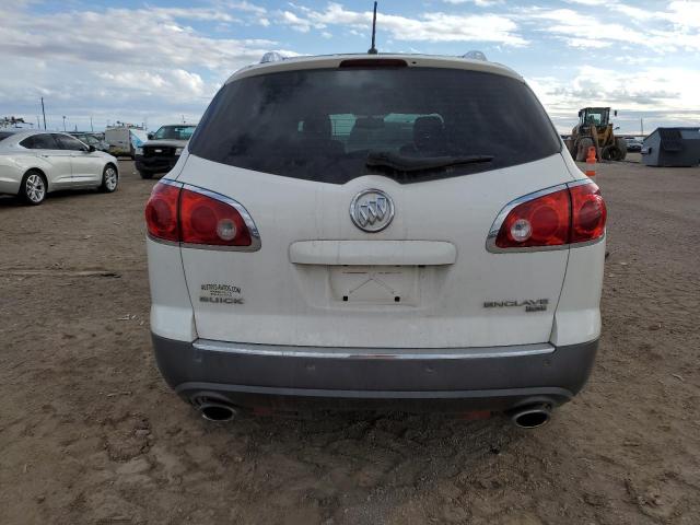 5GALRBED3AJ170568 - 2010 BUICK ENCLAVE CXL WHITE photo 6