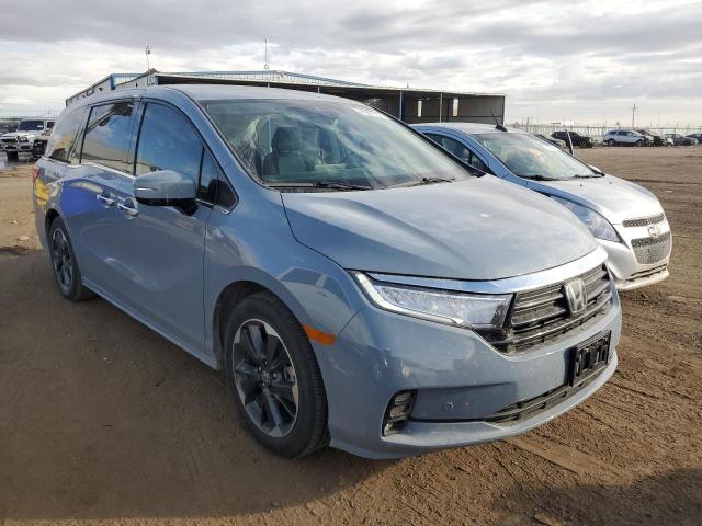 5FNRL6H91PB027160 - 2023 HONDA ODYSSEY ELITE GRAY photo 4