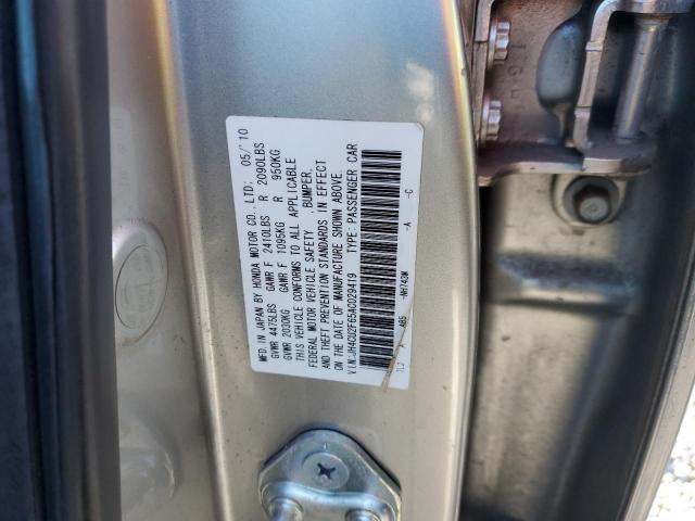 JH4CU2F65AC029419 - 2010 ACURA TSX SILVER photo 12