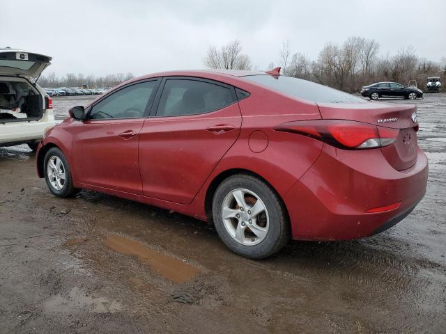 5NPDH4AE3FH567052 - 2015 HYUNDAI ELANTRA SE RED photo 2