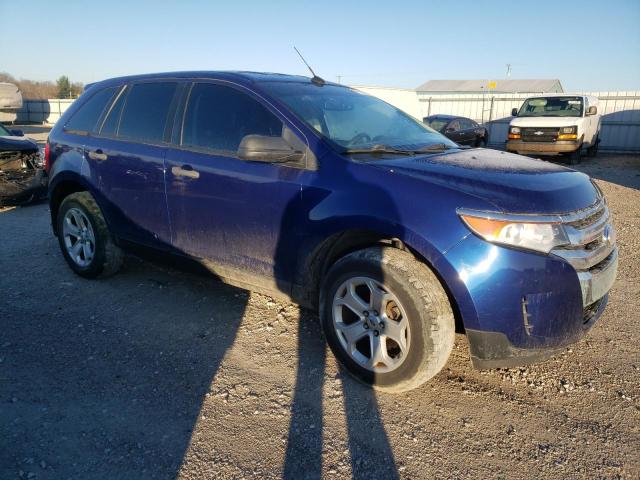 2FMDK4GC0EBA19118 - 2014 FORD EDGE SE BLUE photo 4