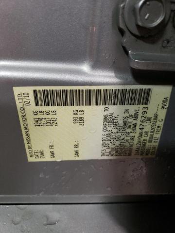 1N4AL2AP0AN476293 - 2010 NISSAN ALTIMA BASE SILVER photo 13