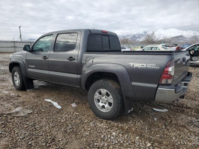 3TMLU4EN1DM107574 - 2013 TOYOTA TACOMA DOUBLE CAB GRAY photo 2