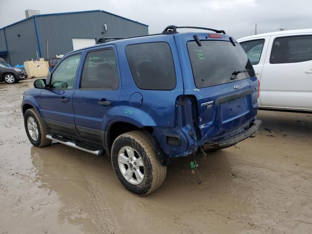 1FMYU03197KA19121 - 2007 FORD ESCAPE XLT BLUE photo 2