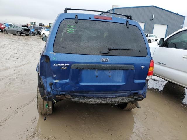 1FMYU03197KA19121 - 2007 FORD ESCAPE XLT BLUE photo 6