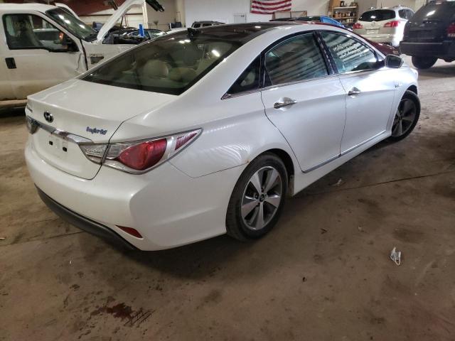 KMHEC4A40CA038845 - 2012 HYUNDAI SONATA HYBRID WHITE photo 4