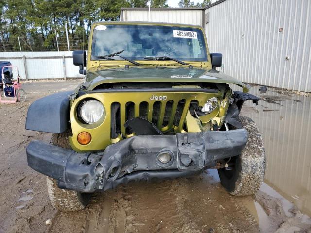 1J4GA39127L193621 - 2007 JEEP WRANGLER X GREEN photo 5