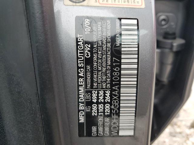 WDDHF5GBXAA108617 - 2010 MERCEDES-BENZ E 350 GRAY photo 13