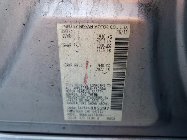 1N4AL3AP8FN885297 - 2015 NISSAN ALTIMA 2.5 SILVER photo 13