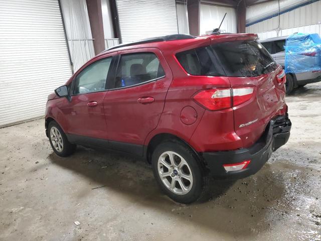 MAJ3S2GE8LC349856 - 2020 FORD ECOSPORT SE BURGUNDY photo 2