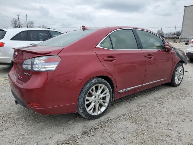 JTHBB1BA1A2019580 - 2010 LEXUS HS 250H BURGUNDY photo 3