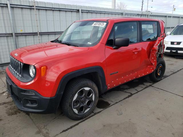 ZACCJBAT3GPD24949 - 2016 JEEP RENEGADE SPORT RED photo 1