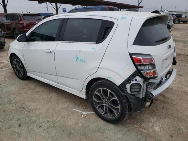 1G1JD6SB1H4110160 - 2017 CHEVROLET SONIC LT WHITE photo 2