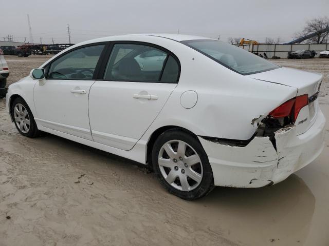 19XFA16549E047326 - 2009 HONDA CIVIC LX WHITE photo 2