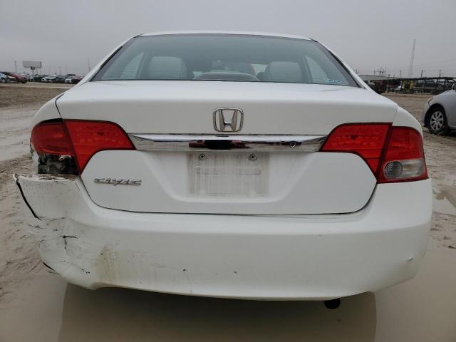 19XFA16549E047326 - 2009 HONDA CIVIC LX WHITE photo 6