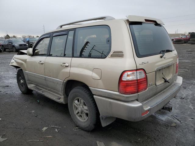 JTJHT00W913506003 - 2001 LEXUS LX 470 GOLD photo 2