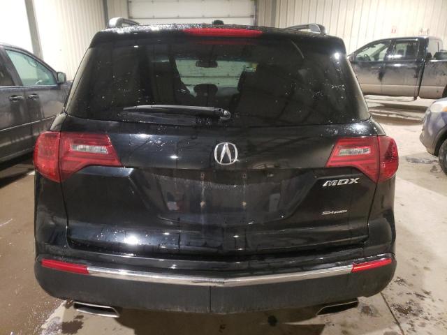 2HNYD2H87DH000845 - 2013 ACURA MDX ADVANCE BLACK photo 6