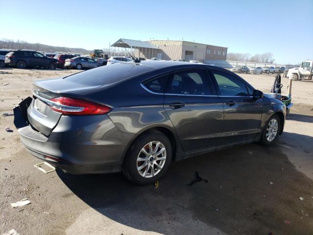 3FA6P0G76HR163262 - 2017 FORD FUSION S GRAY photo 3