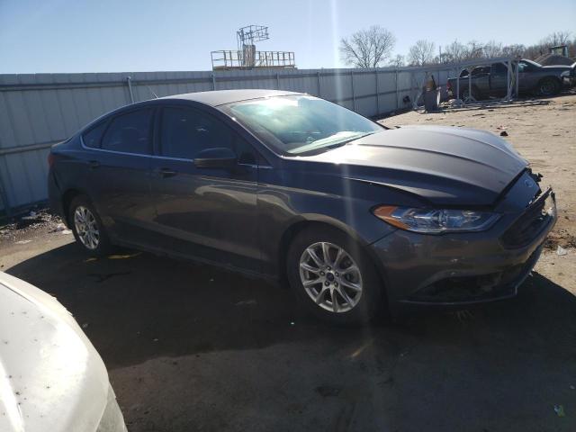 3FA6P0G76HR163262 - 2017 FORD FUSION S GRAY photo 4