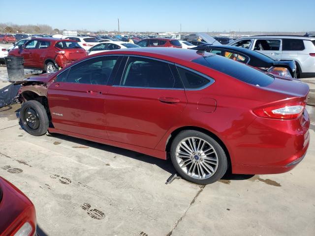 3FA6P0LU9ER219198 - 2014 FORD FUSION SE HYBRID BURGUNDY photo 2