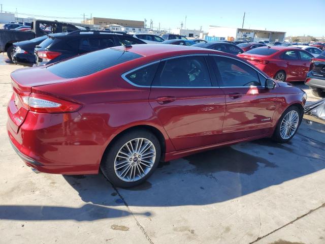 3FA6P0LU9ER219198 - 2014 FORD FUSION SE HYBRID BURGUNDY photo 3