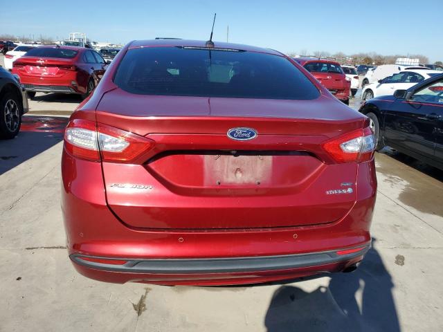 3FA6P0LU9ER219198 - 2014 FORD FUSION SE HYBRID BURGUNDY photo 6