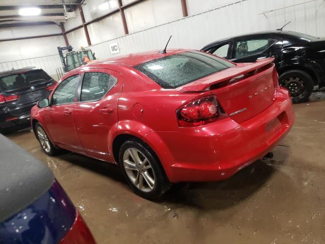 1C3CDZCB6DN557107 - 2013 DODGE AVENGER SXT RED photo 2