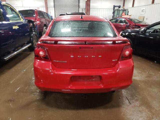 1C3CDZCB6DN557107 - 2013 DODGE AVENGER SXT RED photo 6