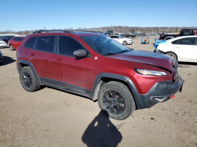 1C4PJMBSXFW577710 - 2015 JEEP CHEROKEE TRAILHAWK 红色 照片 4