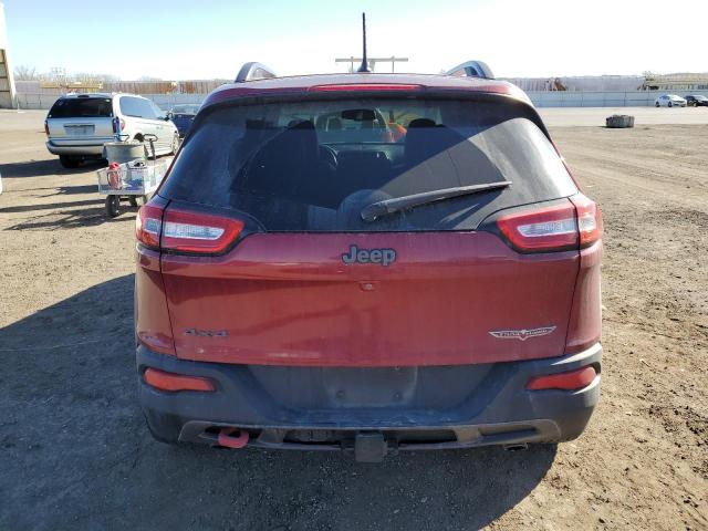 1C4PJMBSXFW577710 - 2015 JEEP CHEROKEE TRAILHAWK RED photo 6