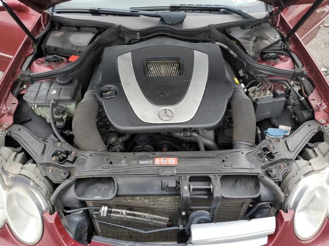 WDBTJ56HX7F218912 - 2007 MERCEDES-BENZ CLK 350 BURGUNDY photo 11