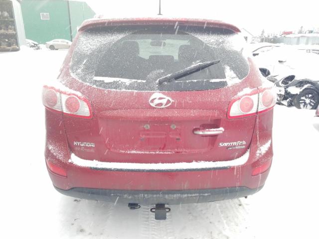 5XYZHDAG5BG031924 - 2011 HYUNDAI SANTA FE SE RED photo 6