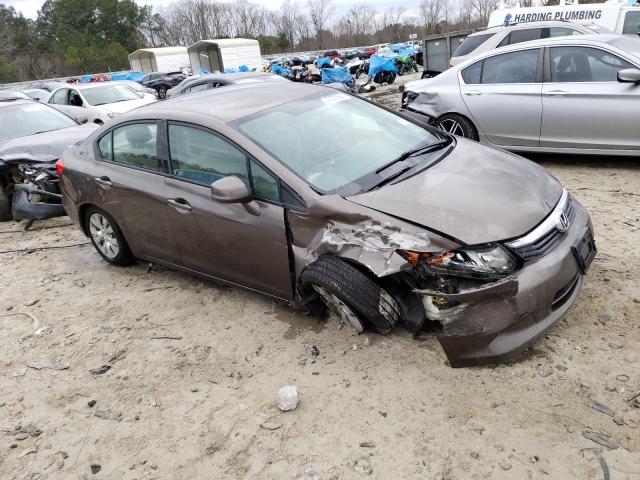 2HGFB2F5XCH543828 - 2012 HONDA CIVIC LX TAN photo 4