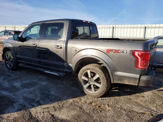 1FTEW1EG8FFC57008 - 2015 FORD F150 SUPERCREW GRAY photo 2