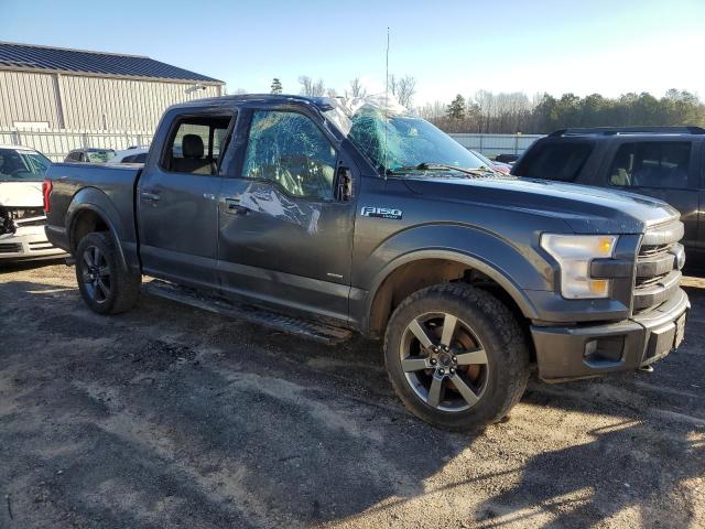 1FTEW1EG8FFC57008 - 2015 FORD F150 SUPERCREW GRAY photo 4