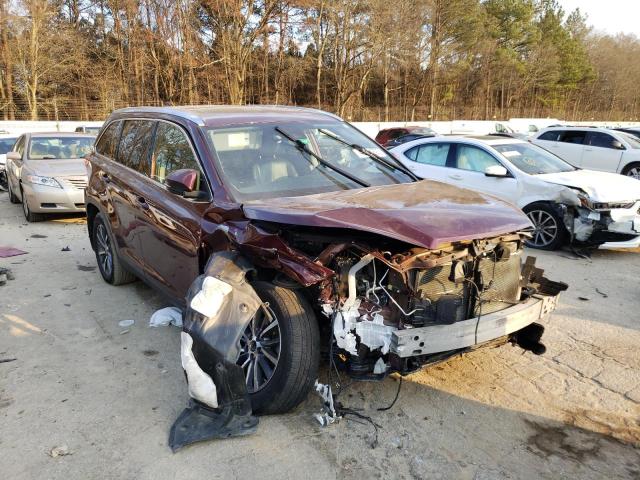 5TDKZRFH1KS292189 - 2019 TOYOTA HIGHLANDER SE BURGUNDY photo 4