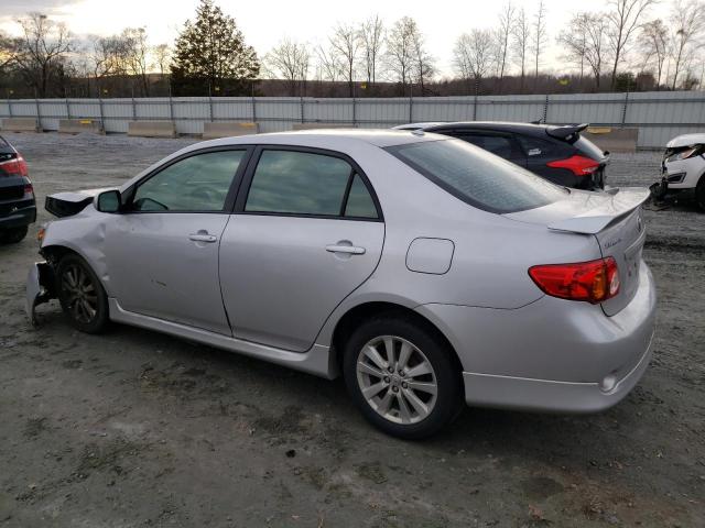 2T1BU4EEXAC445782 - 2010 TOYOTA COROLLA BASE SILVER photo 2