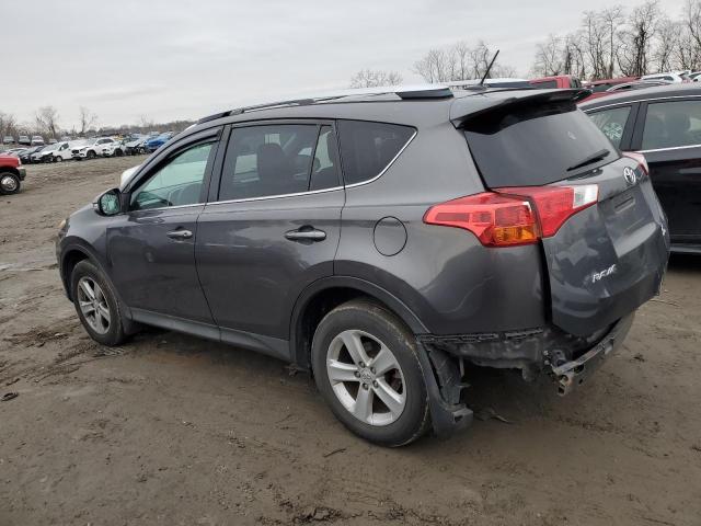 2T3RFREV5DW078497 - 2013 TOYOTA RAV4 XLE GRAY photo 2