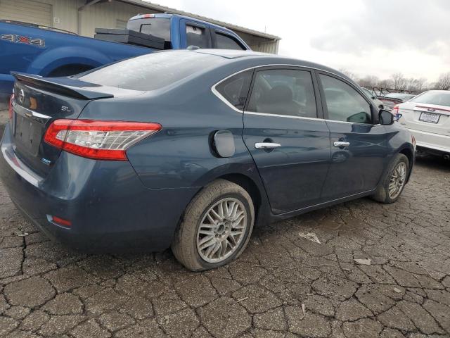 3N1AB7APXDL687518 - 2013 NISSAN SENTRA S BLUE photo 3