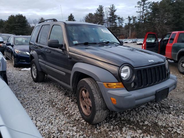 1J4GL48K75W697149 - 2005 JEEP LIBERTY SPORT GRAY photo 4