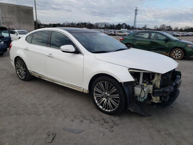 KNALN4D79E5166795 - 2014 KIA CADENZA PREMIUM WHITE photo 4