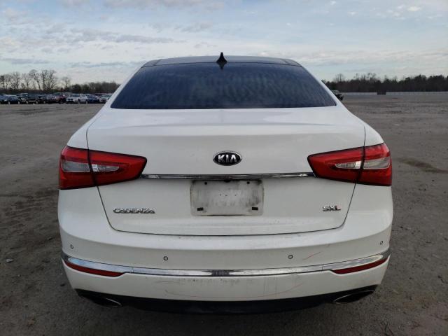 KNALN4D79E5166795 - 2014 KIA CADENZA PREMIUM WHITE photo 6