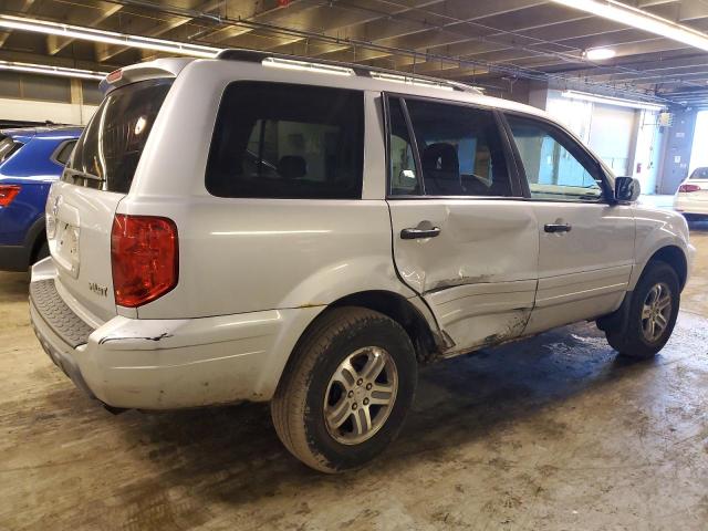 2HKYF18554H576036 - 2004 HONDA PILOT EXL SILVER photo 3