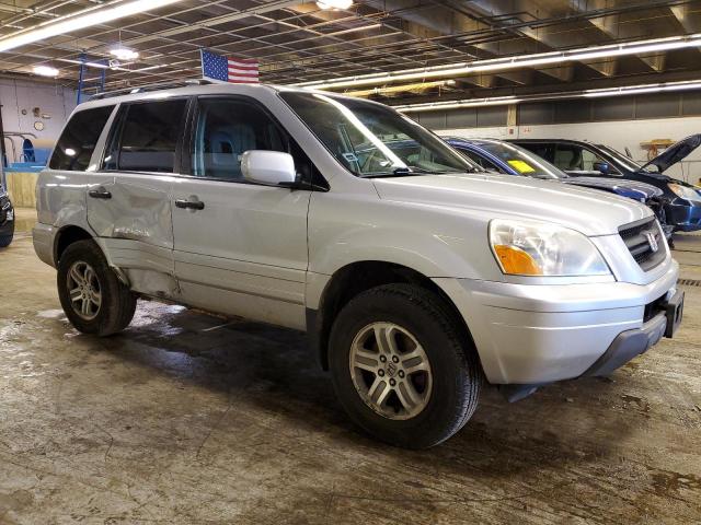 2HKYF18554H576036 - 2004 HONDA PILOT EXL SILVER photo 4