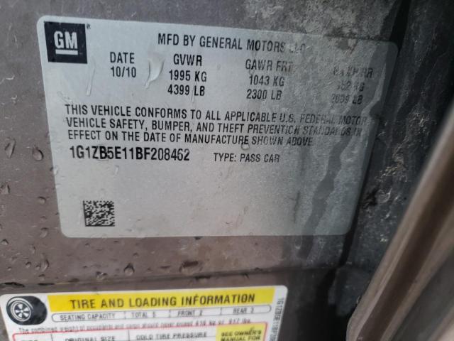 1G1ZB5E11BF208462 - 2011 CHEVROLET MALIBU LS GRAY photo 12