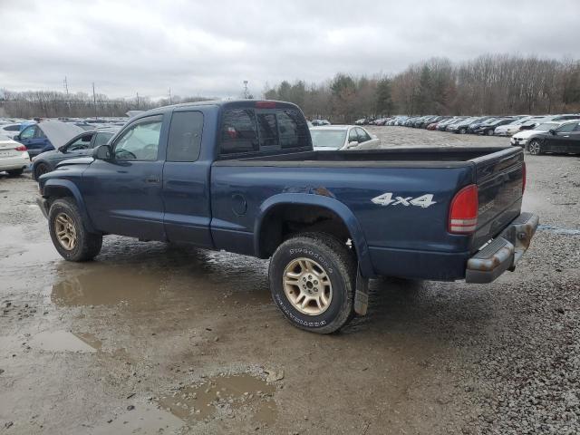 1D7HG12X53S177785 - 2003 DODGE DAKOTA SXT BLUE photo 2