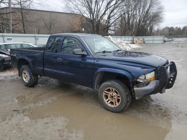 1D7HG12X53S177785 - 2003 DODGE DAKOTA SXT BLUE photo 4